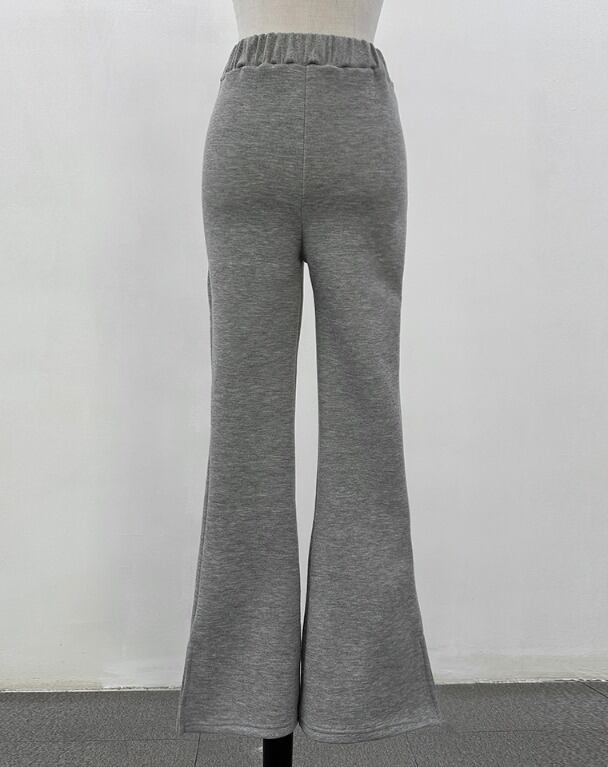 バルーンスリーブ スウェット スリム フレア パンツ SET