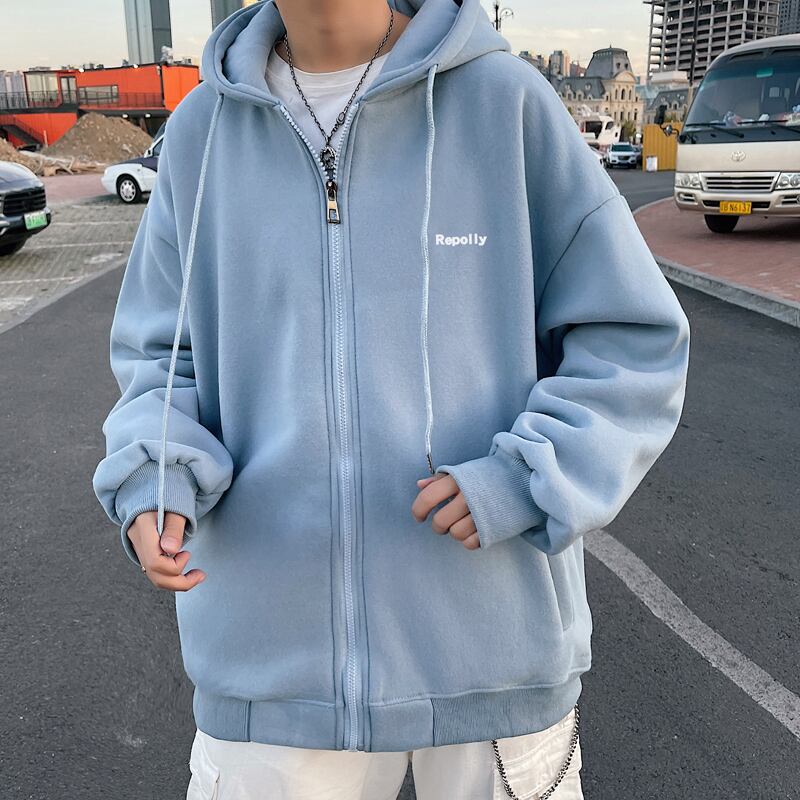 ジップパーカー オーバーサイズ ストリート