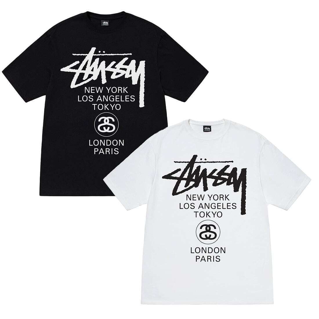 ステューシー メンズ レディース Tシャツ 半袖 トップス コットン