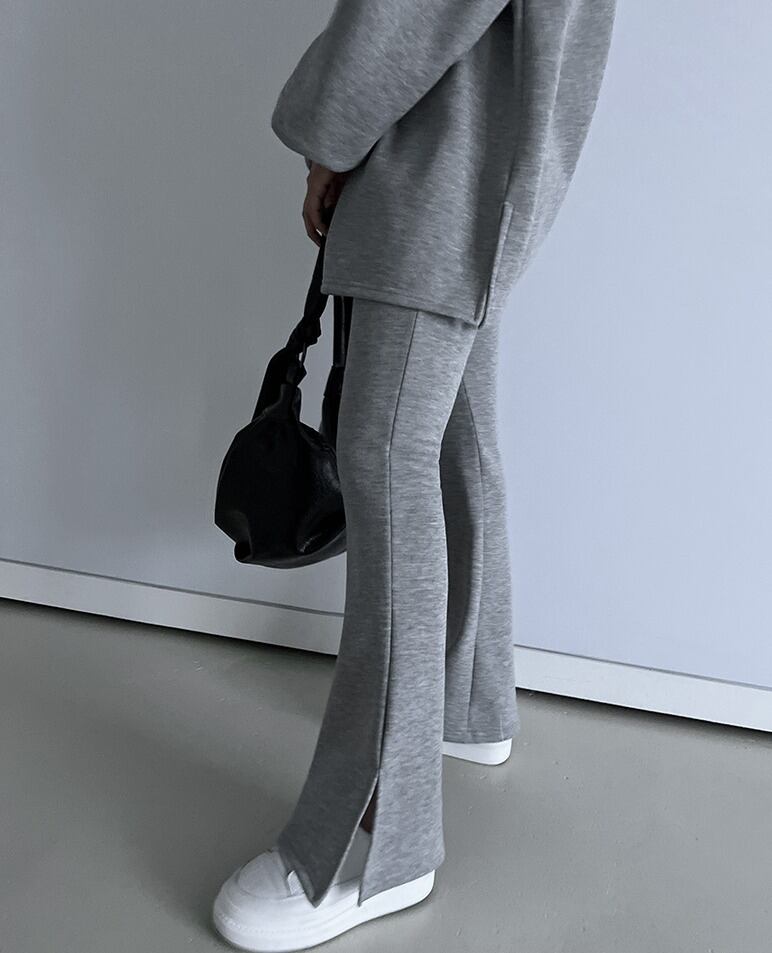 バルーンスリーブ スウェット スリム フレア パンツ SET
