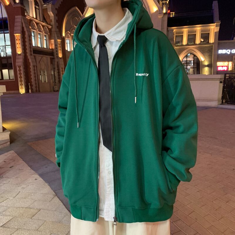 ジップパーカー オーバーサイズ ストリート