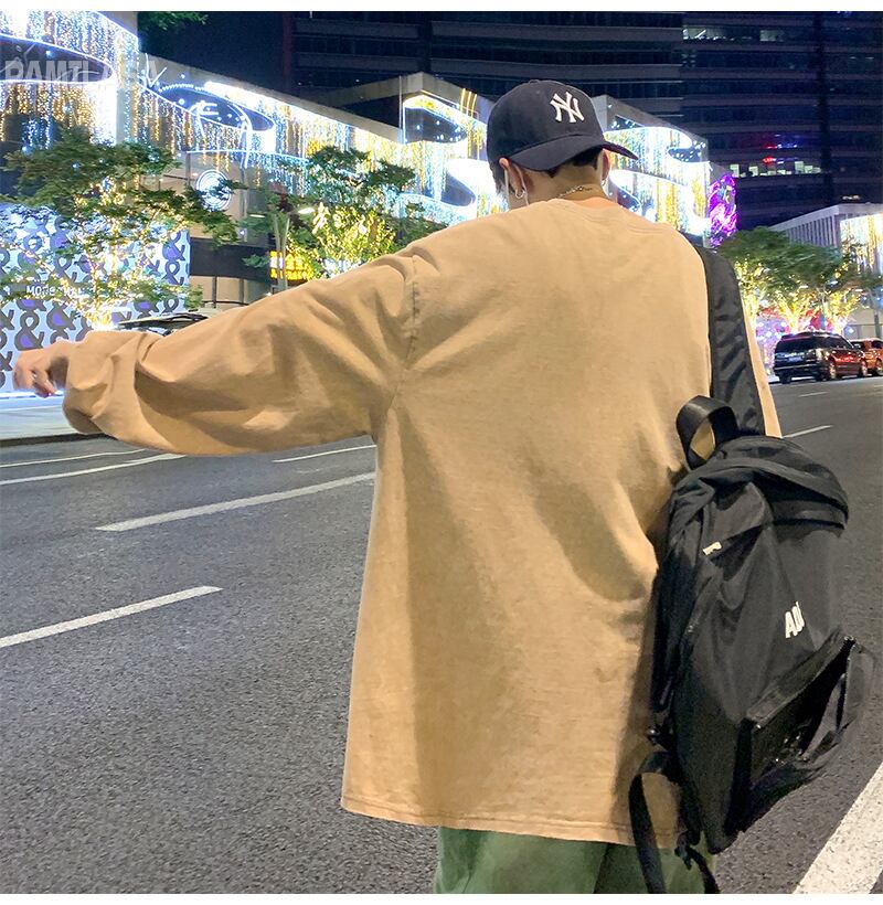 ロンT ストリート ヴィンテージ風 プリント ルーズ クール