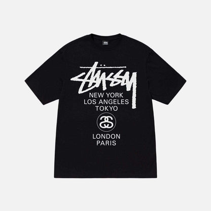 ステューシー メンズ レディース Tシャツ 半袖 トップス コットン