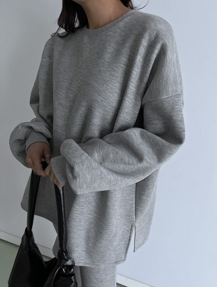 バルーンスリーブ スウェット スリム フレア パンツ SET